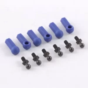 Image of Fastrax Ball Cups (6) Blue W/Ball Studs