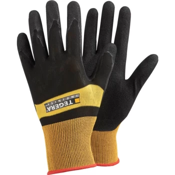 Image of 8802 Infinity Palm-side Coated Black/Yellow Heat Resistant Gloves - Size 8