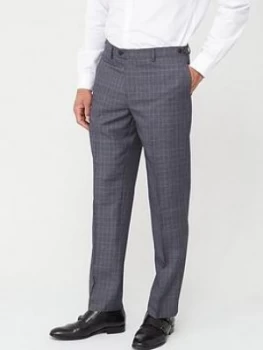 Image of Skopes Tailored Witton Trousers - Grey/Blue Check