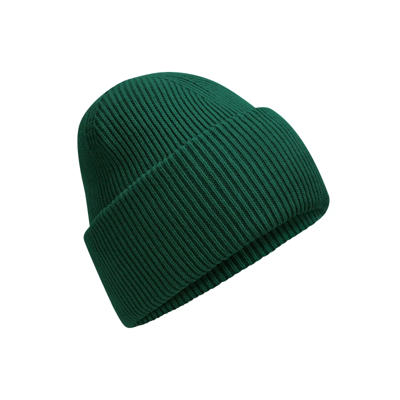 Image of Beechfield Beechfield Men Classic Deep Cuffed Beanie in Bottle Green Bottle Green One Size Male 5063425890422