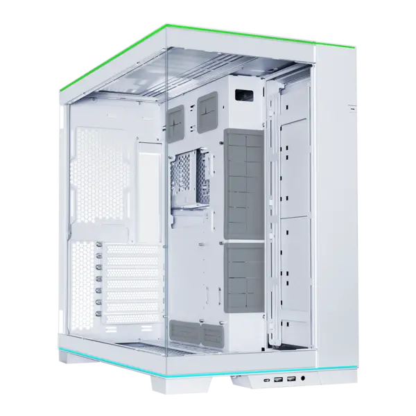 Image of Lian Li O11D EVO RGB Mid-Tower Dual Chamber Case - White - O11DERGBW