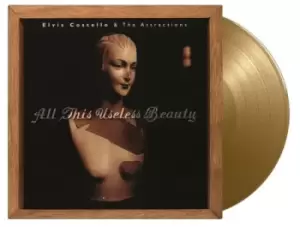 Image of Elvis Costello All This Useless Beauty - Gold Vinyl 180 Gram 2022 UK vinyl LP MOVLP1137