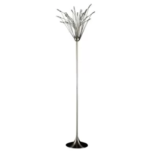 Image of Quaffle Floor Lamp Satin Nickel
