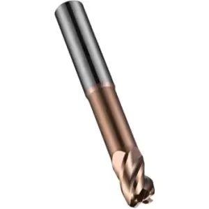 Image of S524 5.00X0.3MM Carbide 4 Flute Extra Short Corner Radius End Mill - TiSiN Coated