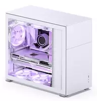 Image of Jonsbo D41 Standard ATX PC Case - White, Tempered Glass