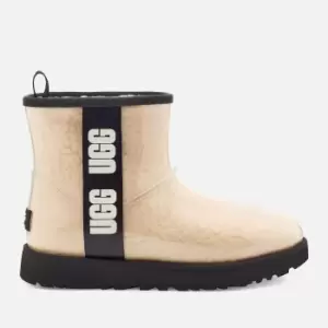 Image of UGG Classic Clear Mini Waterproof Perspex and Faux Shearling Boots - UK 3