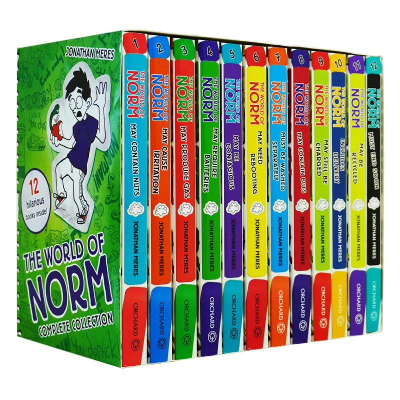Image of The World Of Norm Collection Box Set Jonathan Meres May Contain Nuts Includes Twelve Books Jonathan Meres Books