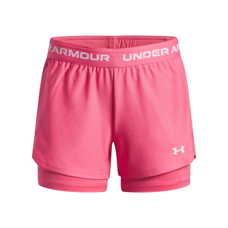 Image of Girl's 2-in-1 shorts Under Armour Tech Play Up Rose Female 14/16 ans
