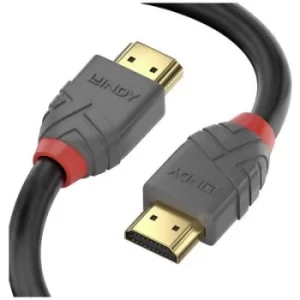 Image of LINDY Cable HDMI-A plug, HDMI-A plug 15 m Black, Grey 36968 HDMI cable