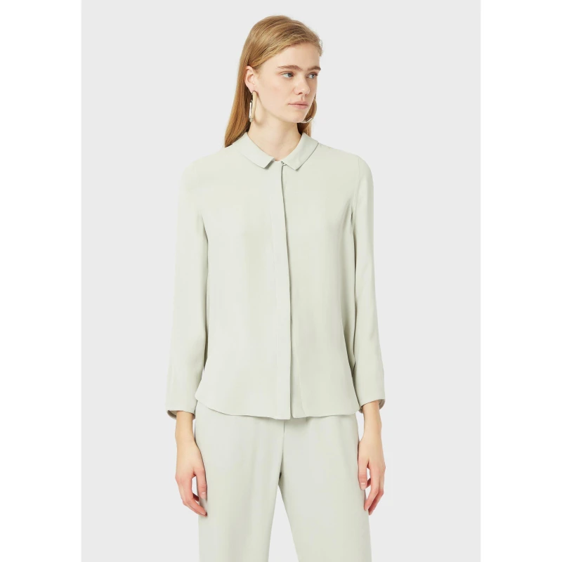 Image of Emporio Armani Button-up Shirt - Green Green 6