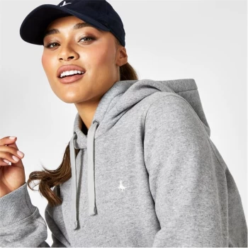 Image of Jack Wills Astbury Pheasant Logo Hoodie - Grey Marl