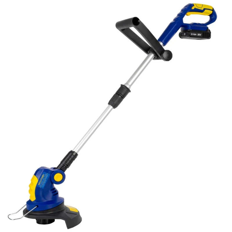 Image of SKOTEK 20V Cordless Strimmer with Battery and Charger Grass Trimmer - Blue - Skotek SKCS
