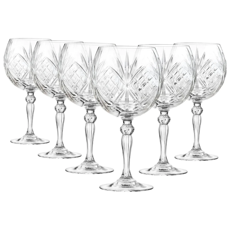 Image of RCR Crystal Melodia Gin Glasses - 650ml - Pack of 6 Clear unisex