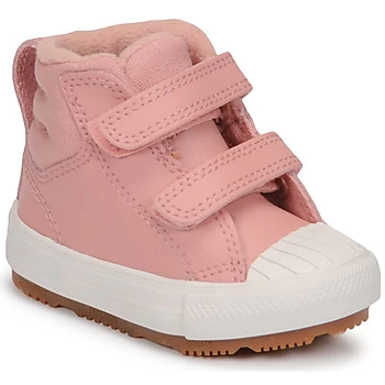 Image of Converse CHUCK TAYLOR ALL STAR BERKSHIRE BOOT SEASONAL LEATHER HI Girls Childrens Shoes (High-top Trainers) in Pink toddler,4.5 toddler,5.5 toddler,6