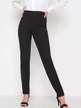 Image of Long Tall Sally Tall Black Slim Leg Trouser, Black, Size 12, Length 36, Women