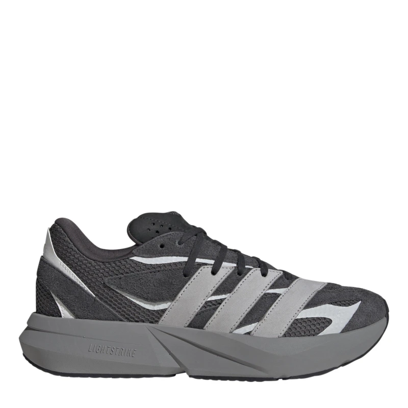 Image of adidas Mens Lightblaze Runners Carbon/Grey/Wht male 7.5 (41.3)