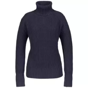 Image of Musto Womens Marina Roll Cotton Neck Knit Navy 16