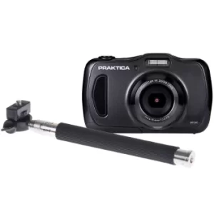 Image of PRAKTICA Luxmedia Waterproof WP240 Graphite Grey Camera inc free Selfie Stick