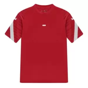 Image of Nike Dri-FIT Strike Big Kids Short-Sleeve Soccer Top - Red