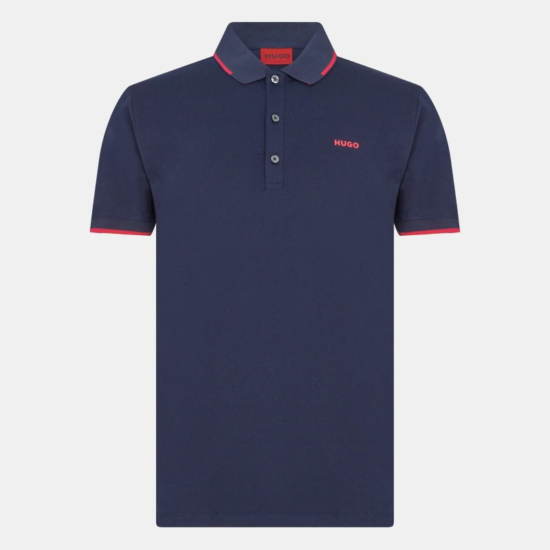 Image of Hugo Dinoso Polo Shirt Navy 407 male XS