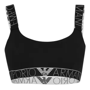 Image of Emporio Armani Logo Band Bra Black Size L Women