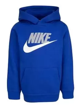 Image of Nike Younger Boys Club Hbr Po Hoodie, Royal Blue, Size 2-3 Years