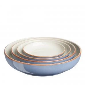 Image of Denby Heritage Fountain 4 Piece Nesting Bowl Set