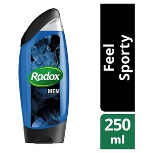 Image of Radox Men Watermint and Sea Mineral 2in1 Shower Gel 250ml