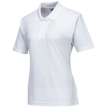 Image of Portwest - B209WHRM - sz M Naples Ladies Polo Shirt Workwear - White