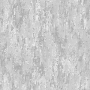 Image of Laura Ashley Whinfell Silver Industrial Metallic Effect Smooth Wallpaper