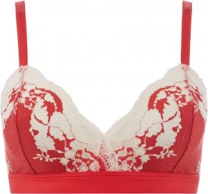 Image of Wacoal Lace Affair Bralette Red