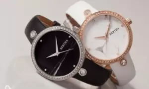 Image of Bertha Frances BTHBR6405 Strap Watch Camel/Blue