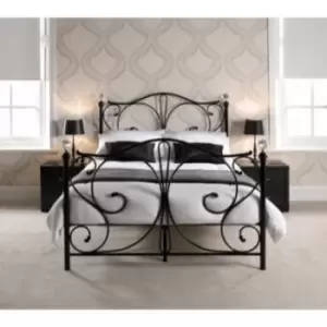 Image of LPD Florence Metal Bed Frame in Black - Single