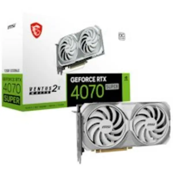 Image of MSI GeForce RTX 4070 SUPER Ventus 2X White OC 12GB GDDR6X PCI-Express Graphics
