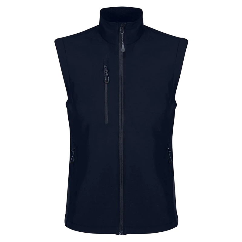Image of Regatta Professional Mens Honestly Made Soft Shell Bodywarmer in Navy Size: Small Navy Male S