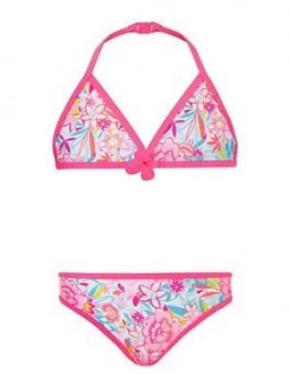 Image of Accessorize Girls Little Senorita Print Bikini - Multi, Size Age: 3-4 Years, Women