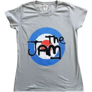 Image of The Jam - Spray Target Logo Ladies XX-Large T-Shirt - Grey