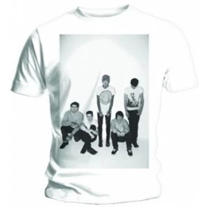 Image of BMTH Group Shot Mens White T Shirt: Medium