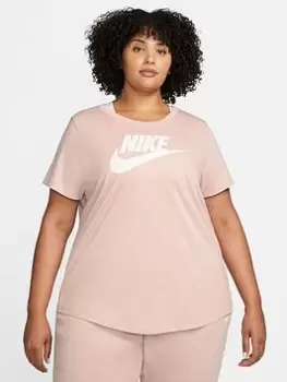 Image of Nike NSW Essential Futura Short Sleeve Tee - Light Pink, Size 18-20=1X, Women