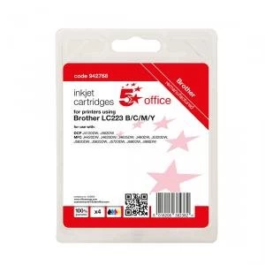 Image of Office Reman Inkjet Cart Page Life Blk 550pp CMY 550pp Brother