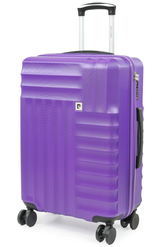 Image of Pierre Cardin Soleil 26" Wheeled Hard Sided Family Suitcase TSA Luggage Locks Purple Size: Medium Purple Unisex Medium