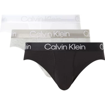 Image of Calvin Klein Hip Brief 3PK - Wht/Blk/Grey