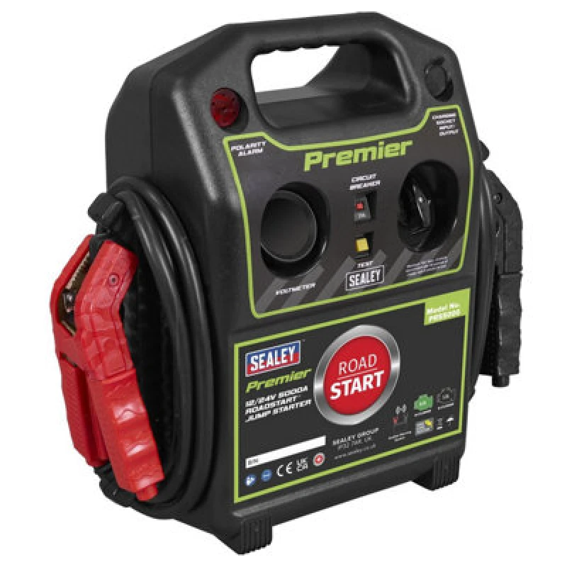 Image of Sealey Premier PRS5000 Roadstart Emergency Jump Starter PRS5000 Output Voltage: 12v or 24v