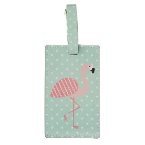 Image of Sass & Belle Tropical Flamingo Luggage Tag