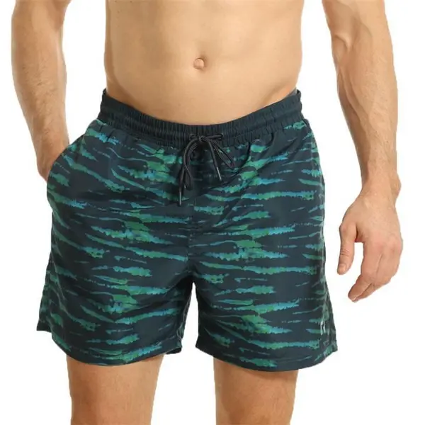 Image of Ript Batik Tie Dye Print Swim Shorts Mens - Blue S