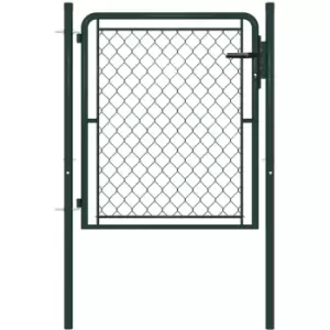 Image of Garden Gate Steel 100x75cm Green Vidaxl Green