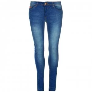 Image of Lee Cooper Skinny Hem Jeans Ladies - Mid Wash