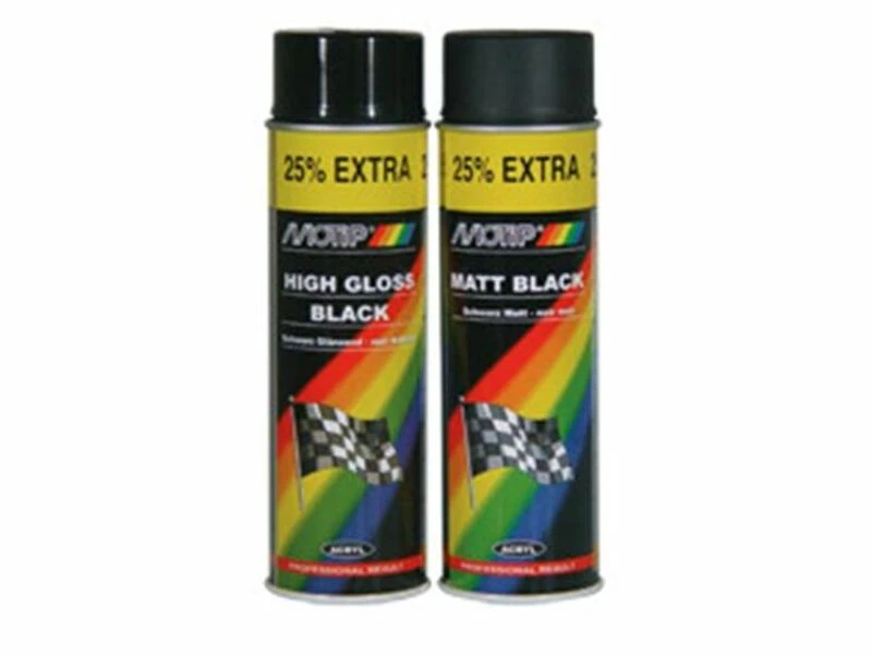 Image of MOTIP-DUPLI MOTIP Black High Gloss Basic Paint - Spray 500ml