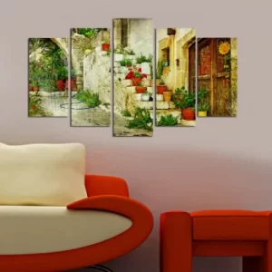 Image of 5PMDF-29 Multicolor Decorative MDF Painting (5 Pieces)