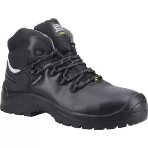 Image of Safety Jogger Mens Waterproof Leather Safety Boots (7.5 UK) (Black)